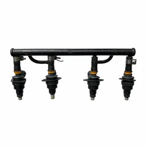 Kawasaki GPZ 750 Turbo ZX750E1 4x Injectors & Fuel Rail Set JECS A46 Used