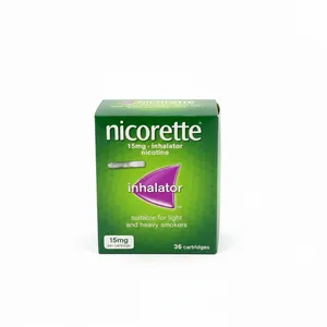 New Nicorette Inhalator 15mg - 2 Packs (72 Total) Nicotine Replacement