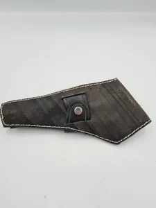 Handmade black Cowboy Holster Wild West Leather Colt 45 SAA Civil War Cross draw