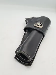 Handmade black Cowboy Holster Wild West Leather Colt 45 SAA Civil War Cross draw