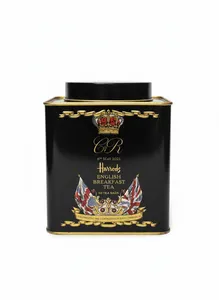 New Harrods King Charles III Coronation Tea Caddy 2023 English Breakfast
