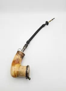 Supersize Vintage Antique Meerschaum Smoking Pipe - Hand Carved - 60cm Long