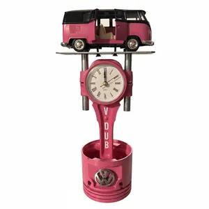VW Bus T1 Campervan Engine Piston Clock Retro Collectible Home Decor New