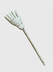 18th Century Antique Carved Hand & Stick Wig Scratcher 13cm
