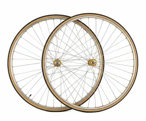 Pair of Mavic Record du Monde 700c Tubular Wheels Ofmega Comp Vintage