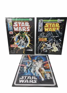 3x Official Star Wars Disney Movie Film Posters Art Print Set 30x40cm