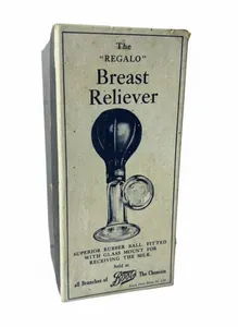 Vintage Boots Chemist 'Regalo' Hand Pump Breast Milk Lactation Reliever & Box