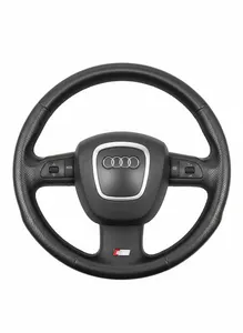 2006 AUDI A6 C6 S-LINE MULTIFUNCTION LEATHER STEERING WHEEL 4F0419091BT