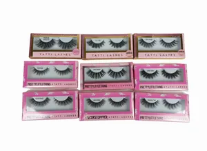 NEW PrettyLittleThing & Tatti Lashes Faux Mink False Eyelash Bundle x9 Pack