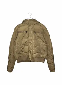 Moncler Down Jacket Real Fur Khaki Designer Outdoors 40322/91/54010 Women’s XL
