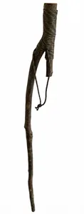 New Blackthorn Waking Stick Hiking Staff Cord Handle And Rubber Ferrule