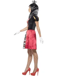 Smiffys Carded Queen Costume Women's XL Fancy Dress Halloween Alice Wonderland