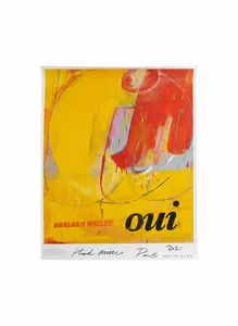 Harland Miller Oui The French Letter Paintings 2021 Signed Art Poster