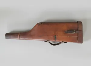 Vintage Handmade Leather Shotgun Gun Case Scabbard 80CM Long Hunting