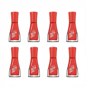 8 x Hail Cherry SALLY HANSEN Insta-Dri Quick Drying Glossy Nail Polish 9.17ml