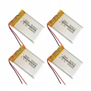 4x3.7V 600mAh Polymer Li-ion Rechargeable Battery Cell Li-Po GPS Sat Nav Dashcam