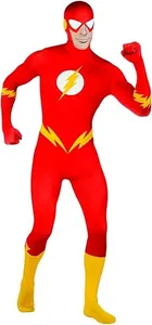 Rubies' Costume Co Dc Comics Adult The Flash Second Skin Zentai Super Suit - XL