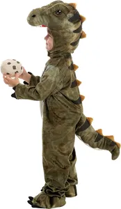 Spooktacular Creations Child Costume Dinosaur Jumpsuit & Toy Egg - S (Age 5-7)