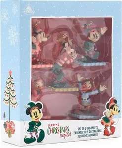 Disney Store Official Mickey Mouse and Friends Ornament 5 piece set