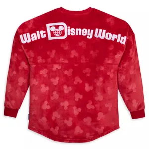 Adult Mickey Mouse Icon Red Plush Spirit Jersey - M