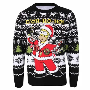 The Simpsons - Homer DOH HO HO Christmas Jumper - XL