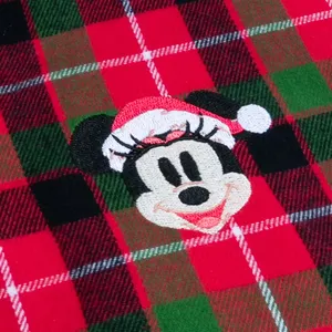 Mens Minnie Mouse Plaid Party Pyjamas- Medium
