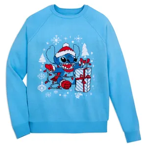 Lilo & Stitch Special Holiday Stitch Sweater for Adults- XL