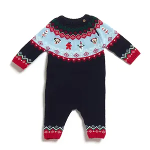 Disney Mickey Minnie Baby Christmas Outfit All In One Xmas Sleepsuit 9-12 Months