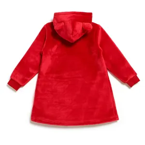 Disney Mickey & Pluto Festive Oversized Lounge Hooded Top Age 3 Kids