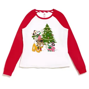 Disney Ladies' Mickey Mouse & Friends Festive Family Matching Pyjamas - Size M