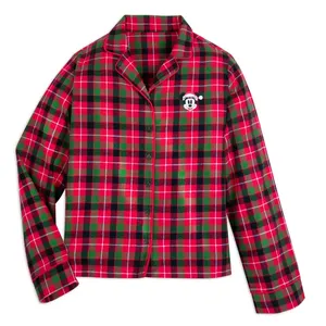 New Disney Store Mickey Mouse Womens Festive Plaid Pyjamas - XS