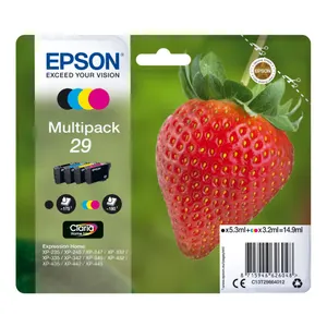 Epson 29 Strawberry Genuine 4-Colour Ink Cartridges Multipack Claria Home