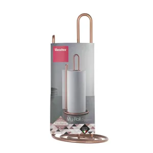 Metaltex My Roll Vertical Paper Towel Holder Polytherm Copper 15x15x32cm