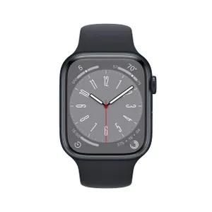 Apple Watch Series 8 (GPS, 45mm) Midnight Aluminum Case Sport Band