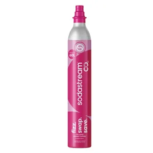 SodaStream 60L Pink Quick Connect CO2 Gas Cylinder Refill TERRA DUO ART