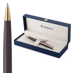 Waterman Hémisphère Ballpoint Pen Lava Black Blue Ink Gift Box