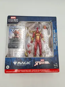 Marvel Legends Mary Jane Watson (Iron Spider) Figure + MTG Foil Card Red