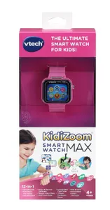 VTech KidiZoom Smart Watch Max Kids Dual Camera Games Pedometer Pink Ages 4+