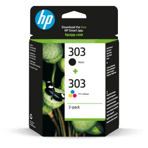 HP 303 Ink Cartridge 2-Pack (Black & Tri-Colour) for ENVY 6200 7100 7800 TANGO X