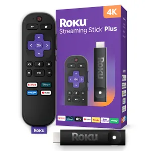 Roku Streaming Stick Plus 4K HDR Voice Remote Streaming Media Player