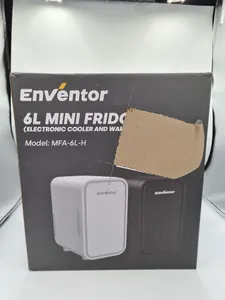 Enventor Mini Fridge 6 Litre/ 8 Can, Portable Cooler and Warmer, AC+12V DC