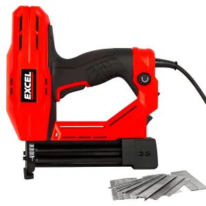 Excel 2-in-1 Electric Stapler Nailer Gun 15-32mm 18 Gauge Heavy Duty Corded 240V