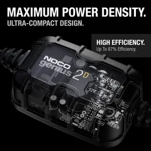 NOCO GENIUS2D 2A 12V Smart Onboard Battery Charger Maintainer Desulfator