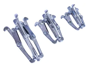 Amtech 3pc Bearing Puller Set Reversible Drop-Forged Steel Legs 75/100/150mm