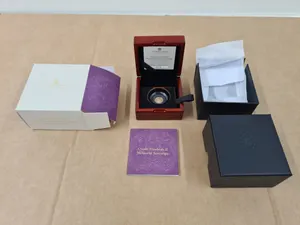 2022 Queen Elizabeth Memorial Gold Proof Quarter Sovereign King Charles