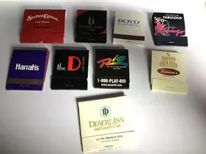 9x Las Vegas Casino Matchbook Set Memorabilia New - Desert Inn Flamingo Rio
