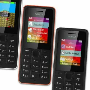 3x Nokia 106 Mobile Phone Black Unlocked Sim Free
