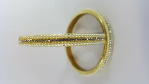 4 x Ethnic Diamante Pearl Bangle Kangan Chudi Handchain Bracelet 2.8